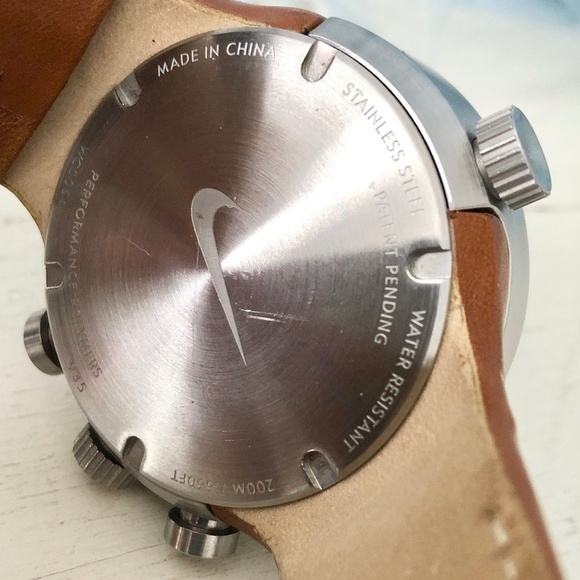 NIKE HERITAGE Chronograph‎ Vintage, Y2K, Mens Wrist Watch, Leather Strap, RARE - Picture 10 of 16